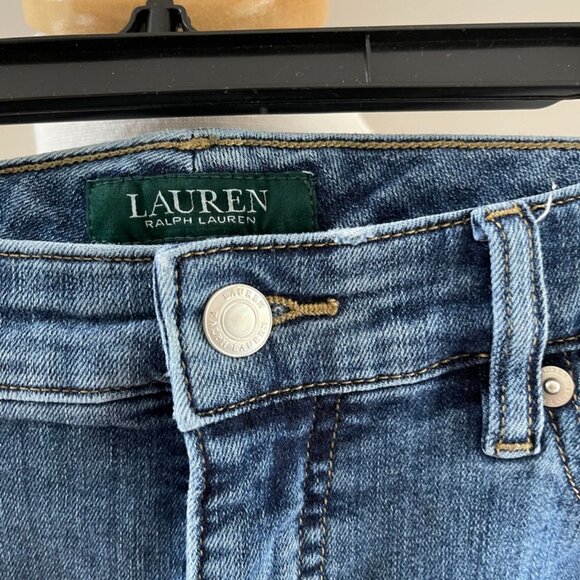 Polo Ralph Lauren Womens Jeans Blue 12 Mid Rise Straight Ankle Stretch - Picture 3 of 14